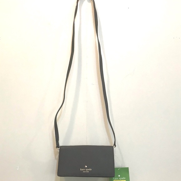 ♠️ Kate Spade Black Leather Crossbody iPhone Case (NWT!) - Picture 11 of 11